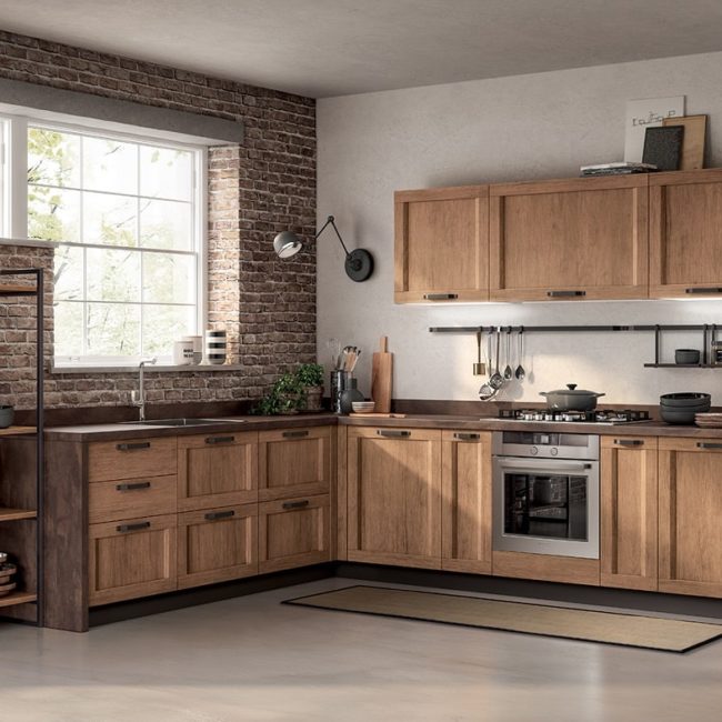 Кухня Scavolini Sax дерево