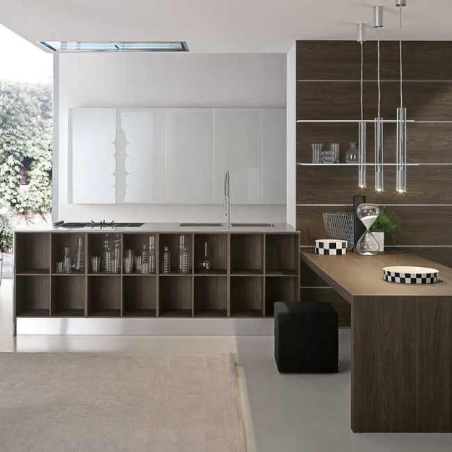 кухня Aster Modern Atelier - темное дерево