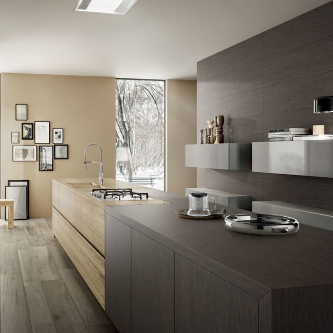 кухня Aster Modern в нескольких цветах, дерево