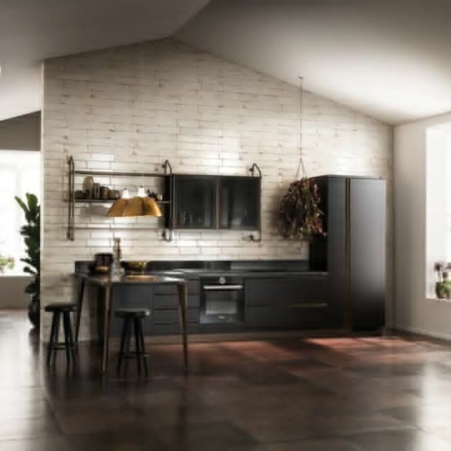 кухня Scavolini Diesel темная