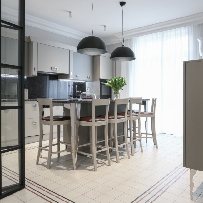Кухня Scavolini Exclusiva в стиле ар-деко